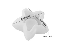 Molde silicona porta vela ESTRELLA